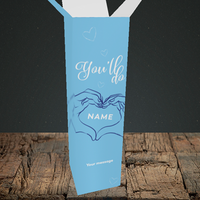 Picture of You'll Do(Without Photo), Valentine's Design, Upright Bottle Box