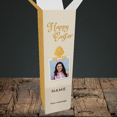 Picture of Duckling Polaroid, Easter Design, Upright Bottle Box