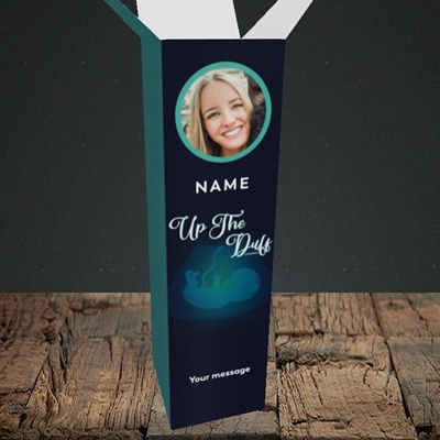 Picture of Up The Duff, Pregnancy Design, Upright Bottle Box