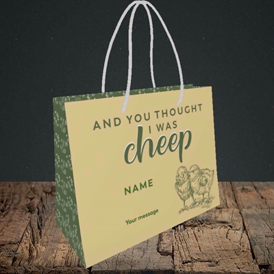 Picture of Cheep, (Without Photo) Easter Design, Small Landscape Gift Bag