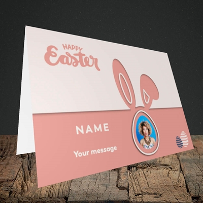 Picture of Ears & Egg, Easter Design, Landscape Greetings Card