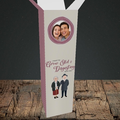 Picture of Old & Disgusting, Valentine's Design, Upright Bottle Box