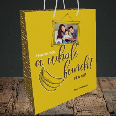 Picture of Whole Bunch, Thank You Design, Medium Portrait Gift Bag