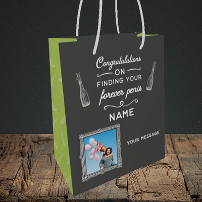 Picture of Forever, Engagement Design, Small Portrait Gift Bag