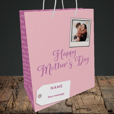 Picture of 2. Polaroid, Mother's Day Design, Medium Portrait Gift Bag