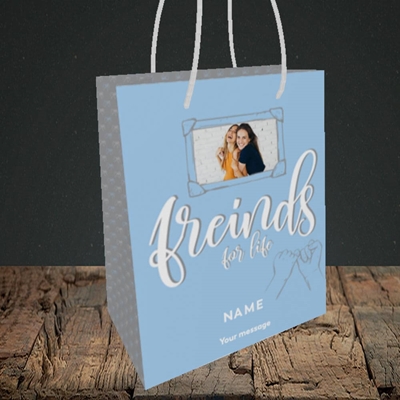 Picture of Friends For Life, Thinking of You Design, Small Portrait Gift Bag