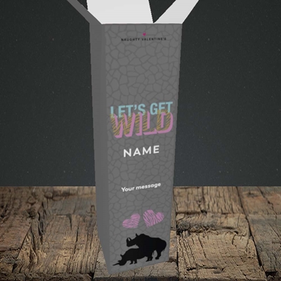 Picture of Let's Get Wild(Without Photo), Valentine's Design, Upright Bottle Box