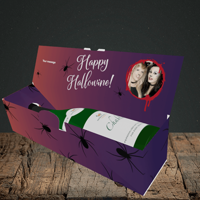 Picture of Spider, Halloween Design, Lay-down Bottle Box