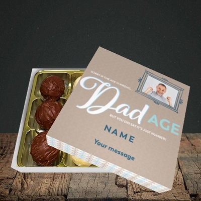 Picture of Wrong Age Dad, Birthday Design, Choc 9