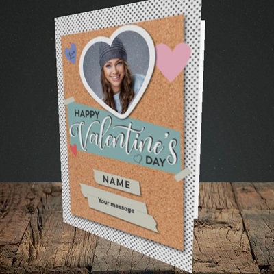 Picture of Scrapbook, Valentine's Design, Portrait Greetings Card