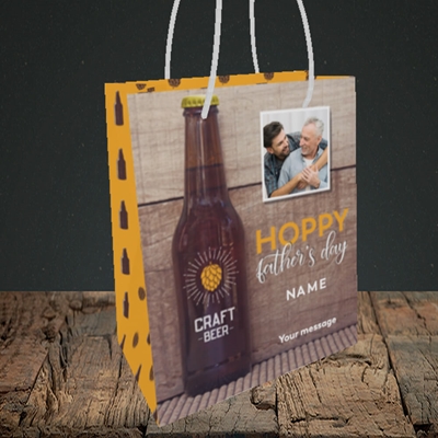 Picture of Hoppy, Father's Day Design, Small Portrait Gift Bag