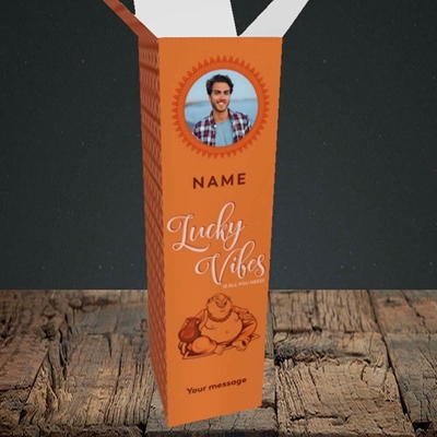 Picture of Lucky Vibes, Good Luck Design, Upright Bottle Box