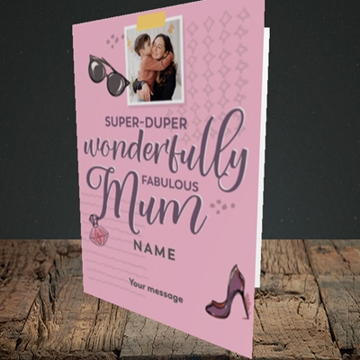Picture of Super-Duper, Mother's Day Design, Portrait Greetings Card