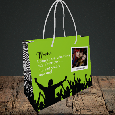 Picture of Crowd, Leaving Design, Small Landscape Gift Bag
