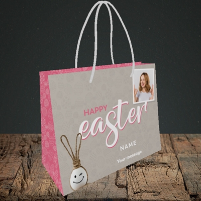 Picture of String Bunny Egg, Easter Design, Small Landscape Gift Bag