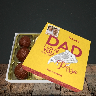 Picture of Love You More Than Pizza, Father's Day Design, Choc 9