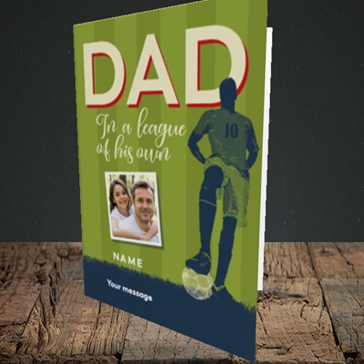 Picture of League Of His Own, Father's Day Design, Portrait Greetings Card