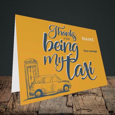 Picture of Taxi(Without Photo), Mother's Day Design, Landscape Greetings Card