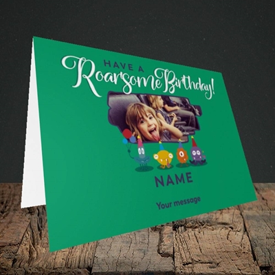 Picture of Roarsome, Birthday Design, Landscape Greetings Card