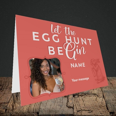 Picture of Egg Hunt BeGin, Easter Design, Landscape Greetings Card