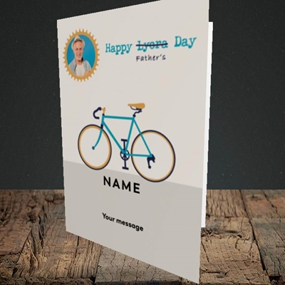 Picture of Lycra Day, Father's Day Design, Portrait Greetings Card