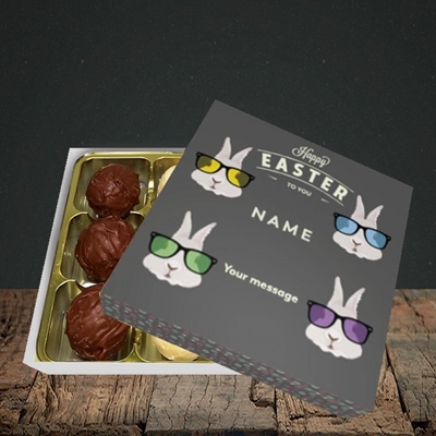 Picture of Hipster Bunnies(Without Photo), Easter Design, Choc 9