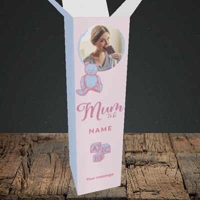 Picture of Mum To Be, Pregnancy Design, Upright Bottle Box