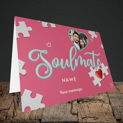Picture of Soulmate, Valentine's Design, Landscape Greetings Card