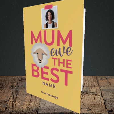 Picture of Ewe The Best, Mother's Day Design, Portrait Greetings Card