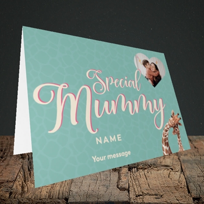 Picture of Mummy Giraffe, Mother's Day Design, Landscape Greetings Card
