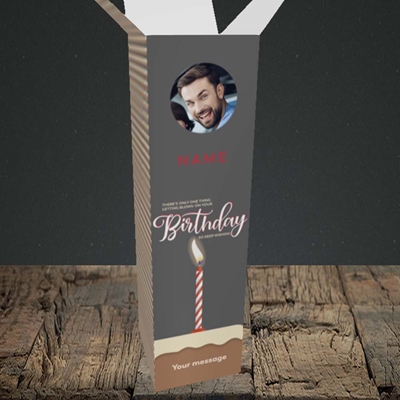Picture of Wishing To Be Blown, Birthday Design, Upright Bottle Box
