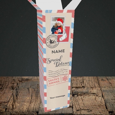 Picture of Special Delivery, Christmas Design, Upright Bottle Box