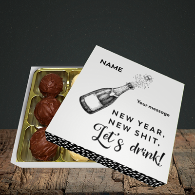 Picture of Let's Drink(Without Photo), New Year Design, Choc 9