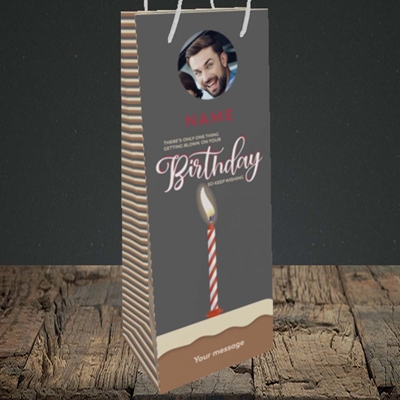 Picture of Wishing To Be Blown, Birthday Design, Bottle Bag
