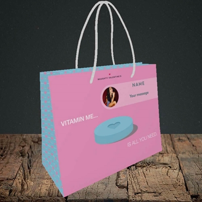 Picture of Vitamin Me, Valentine's Design, Small Landscape Gift Bag