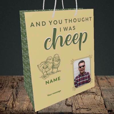 Picture of Cheep, Easter Design, Medium Portrait Gift Bag