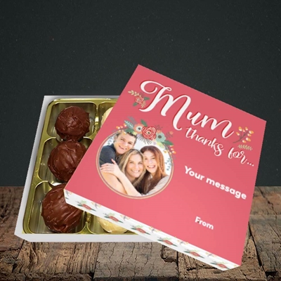 Picture of Mum Thanks For..., Mother's Day Design, Choc 9