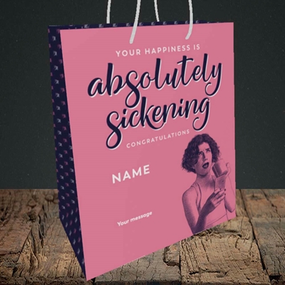 Picture of Absolutely Sickening(Without Photo), Wedding Design, Medium Portrait Gift Bag