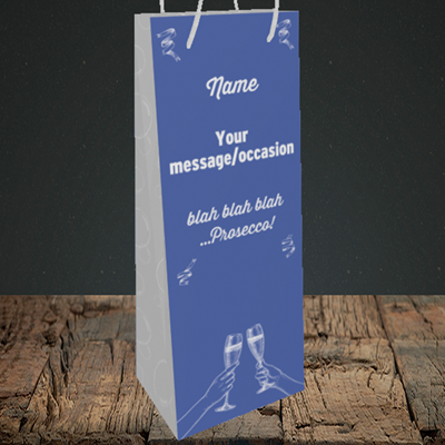 Picture of Blah, (Without Photo) Birthday Design, Bottle Bag