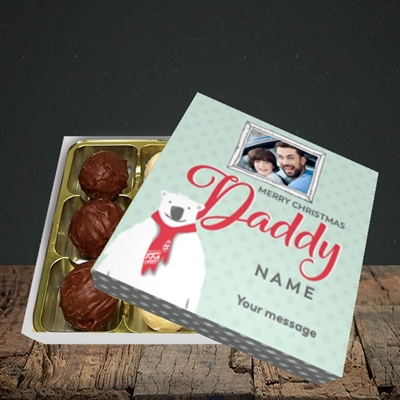 Picture of Daddy Polar Bear, Christmas Design, Choc 9