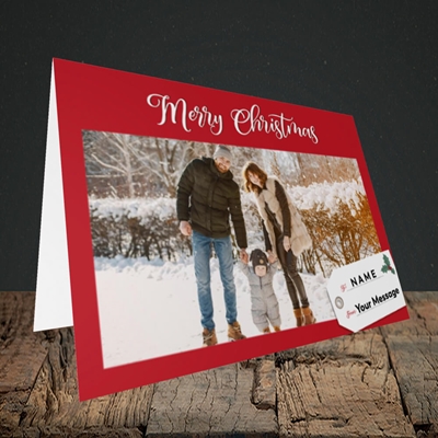 Picture of 1. A Merry Christmas, Large Photo, Christmas Design, Landscape Greetings Card