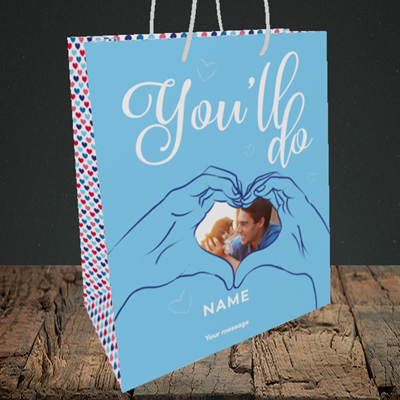 Picture of You'll Do, Valentine's Design, Medium Portrait Gift Bag