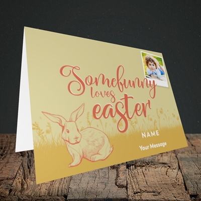 Picture of Somebunny, Easter Design, Landscape Greetings Card