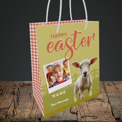 Picture of Lamb To See You, Easter Design, Small Portrait Gift Bag