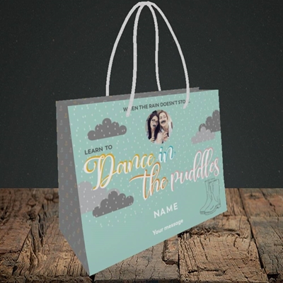 Picture of Puddles, Thinking of You Design, Small Landscape Gift Bag