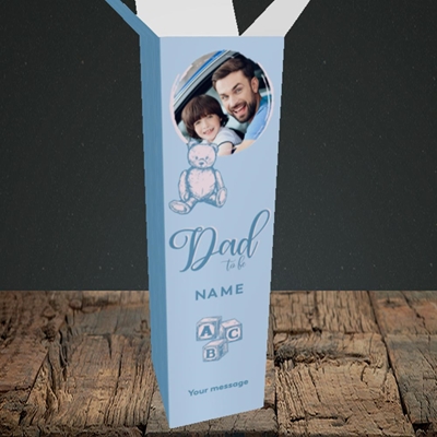 Picture of Dad To Be, Pregnancy Design, Upright Bottle Box