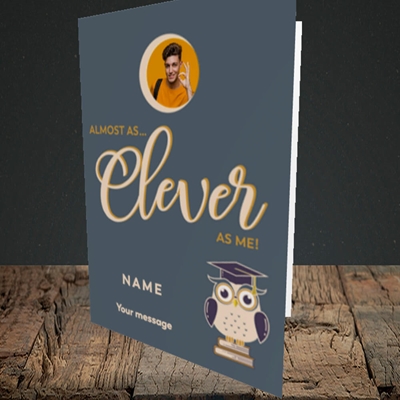 Picture of Clever as Me, Graduation Design, Portrait Greetings Card