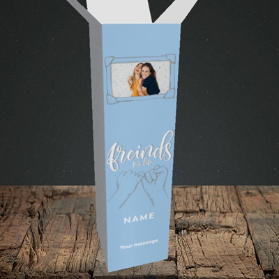 Picture of Friends For Life, Thinking of You Design, Upright Bottle Box