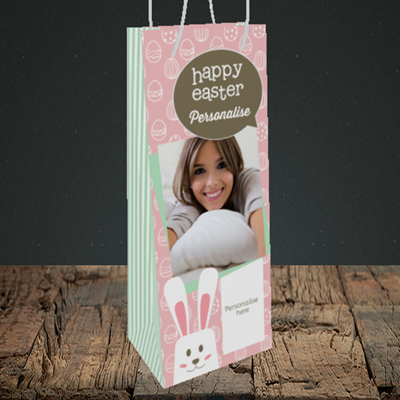 Picture of Rabbits, Easter Design, Bottle Bag