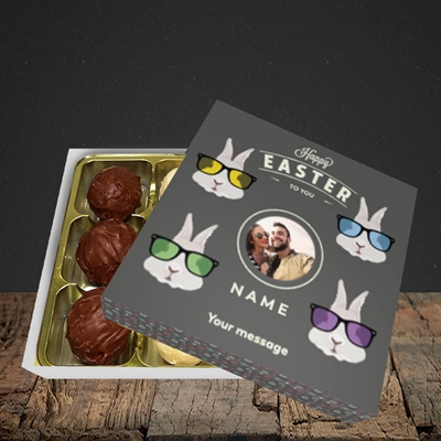 Picture of Hipster Bunnies, Easter Design, Choc 9